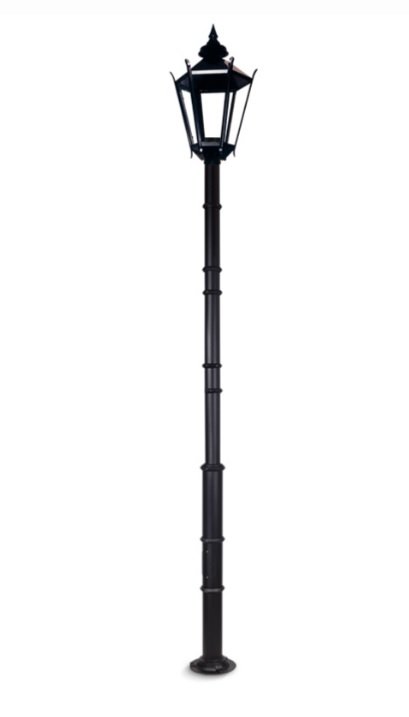 FAROL 1050 C C/COLUMNA CON AROS Y BASE- NEGRA FW